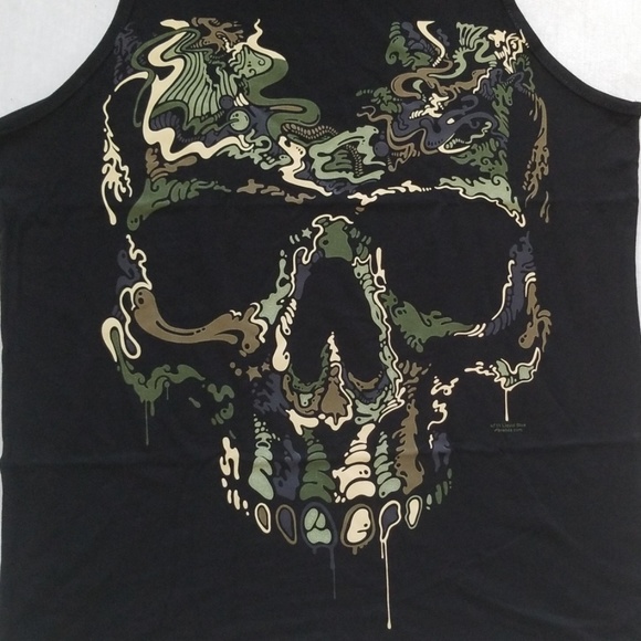 BOGO Camo Skull Tank Top Men's Muscle Shirt NWOT - Picture 3 of 7
